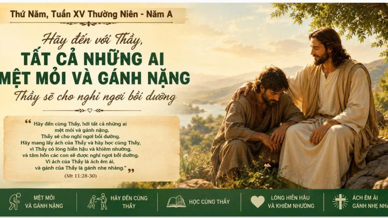 Đến Với Chúa Giêsu Để Được Nghỉ Ngơi