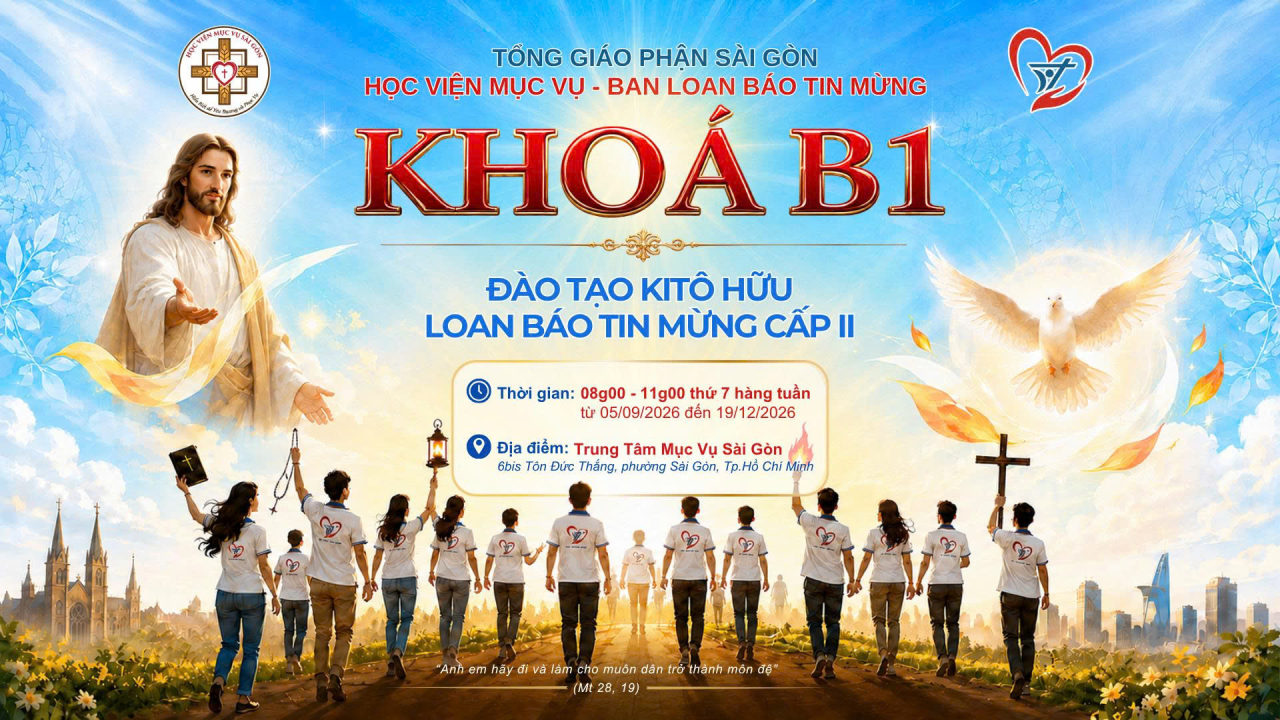 Khai Giảng Khóa B1-Đào Tạo Kitô Hữu Loan Báo Tin Mừng Cấp II