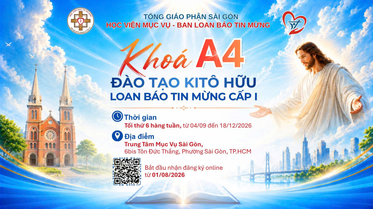 Khai Giảng Khóa A4-Đào Tạo Kitô Hữu Loan Báo Tin Mừng Cấp I