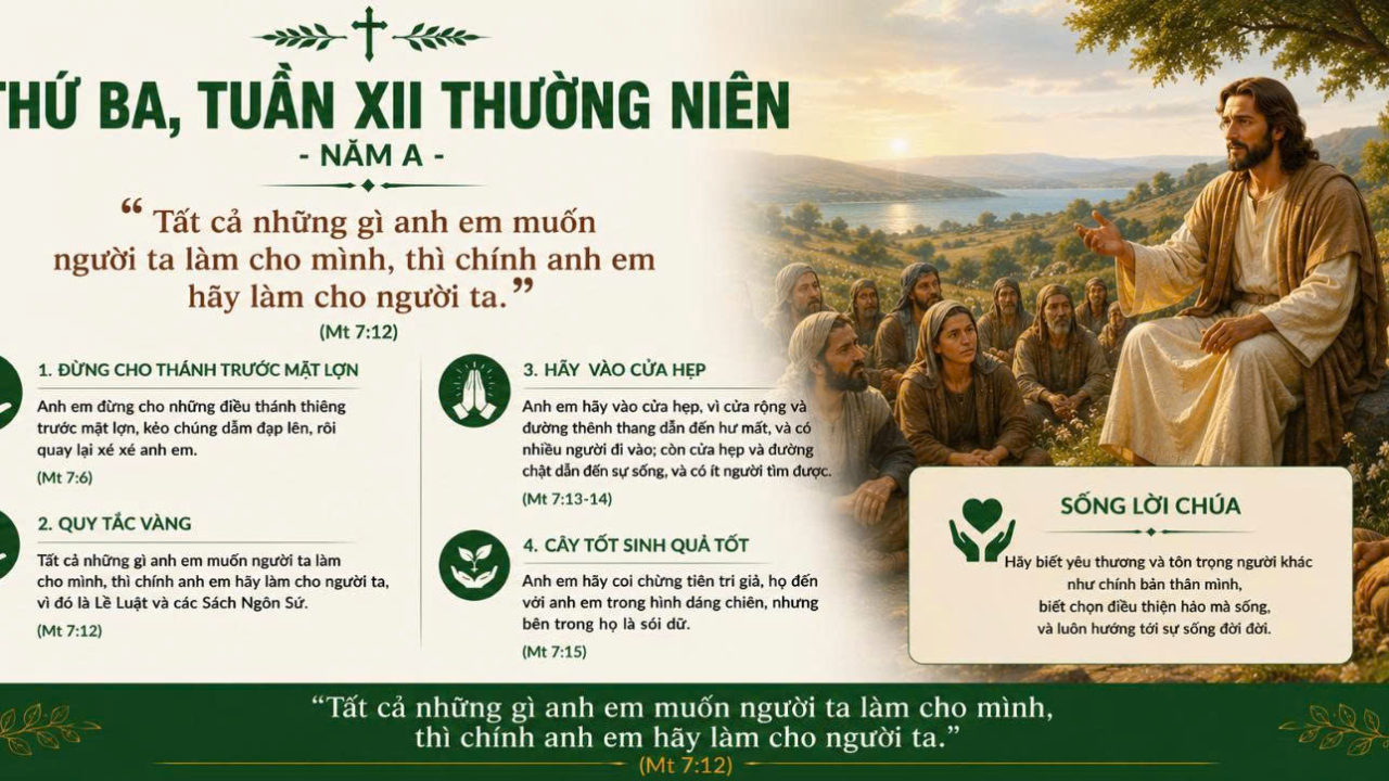 Sống Theo Lời Chúa Giêsu Chỉ Dạy