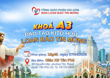 Ban Loan Báo Tin Mừng khai giảng Khóa A3 tại Giáo xứ Tân Phú ngày 07-4-2026